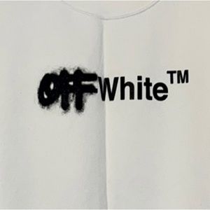 Off-White Men's White Crew Neck Sweatshirt